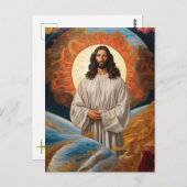 *~* Fantasie Jezus Christus AP50 Universum Aarde Briefkaart (Voorkant / Achterkant)