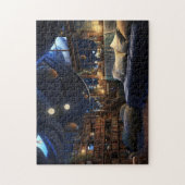 Fantasie kamer in de nacht legpuzzel (Verticaal)