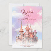 fantasie kasteel sprookje verjaardag kaart (Voorkant)