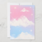 fantasie kasteel sprookje verjaardag kaart (Achterkant)