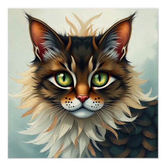 Fantasie kat perfect poster (Voorkant)