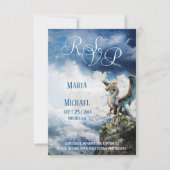 Fantasie Keltische Dragon RSVP-kaart RSVP Kaartje (Voorkant)