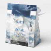 Fantasie Keltische Viking Dragon Wedding Favor Box Bedankdoosjes (Achterkant)