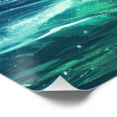 Fantasie kleurrijke nacht perfect poster (Hoek)