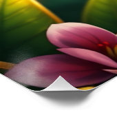 Fantasie kleurrijke papegaai perfect poster (Hoek)