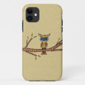 Fantasie Kleurrijke Uil Tak Case-Mate iPhone Case (Achterkant)