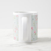 Fantasie Konijn Theepot Bloemrijke Lente  Grote Koffiekop (Achterkant)