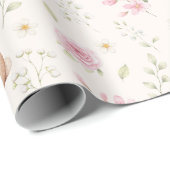 Fantasie Konijn Theepot Bloemstuk Cadeaupapier (Rol Hoek)