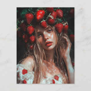 Fantasie Kunst van Aardbei Prinses Briefkaart
