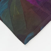 Fantasie Leuke arend met bloemen Fleece Deken (Hoek)