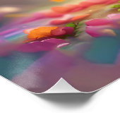 Fantasie Leuke Muis Met Bloem Perfect Poster (Hoek)