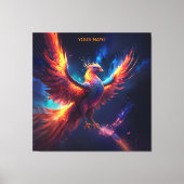 Fantasie Leuke Vivid Rising Phoenix Canvas Afdruk (Voorkant)