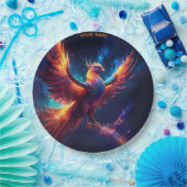 Fantasie Leuke Vivid Rising Phoenix Papieren Bordje (Feest)