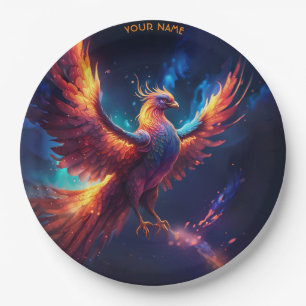 Fantasie Leuke Vivid Rising Phoenix Papieren Bordje
