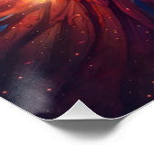 Fantasie Leuke Vivid Rising Phoenix Perfect Poster (Hoek)