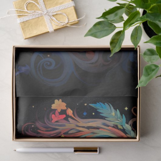 Fantasie Maan Meisje 1 Decoupage Papier (Geschenk)