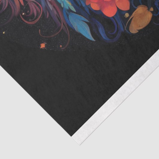 Fantasie Maan Meisje 1 Decoupage Papier (Detail)