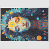 Fantasie Maan Meisje 2 Decoupage Papier (Voorkant)