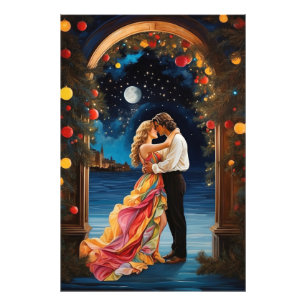 *~* Fantasie Maan Romantische AP51 Arch Foto Afdruk