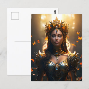 Fantasie magische kunst vrouw briefkaart