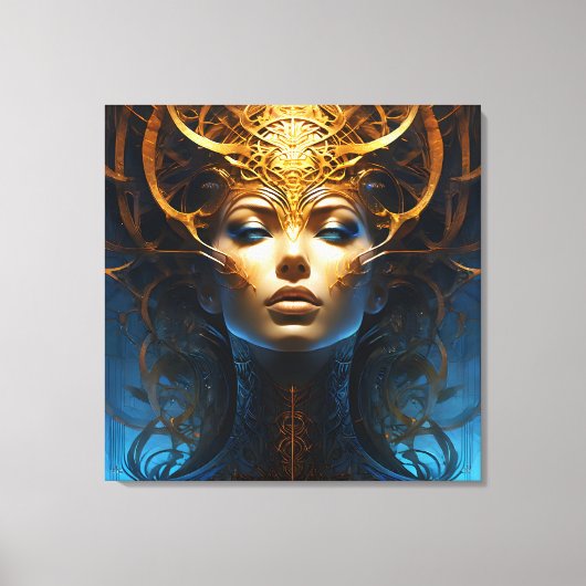Fantasie magische kunst vrouw canvas afdruk (Voorkant)
