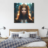 Fantasie magische kunst vrouw canvas afdruk (Insitu (Slaapkamer))