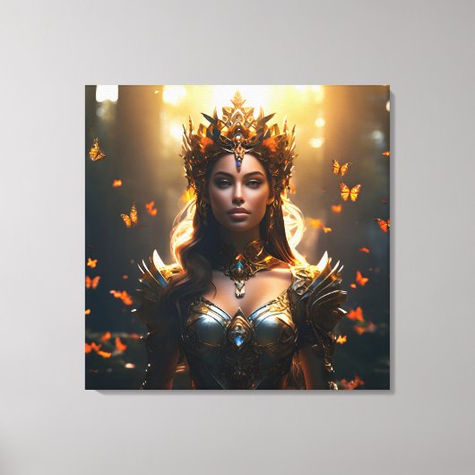Fantasie magische kunst vrouw canvas afdruk (Voorkant)