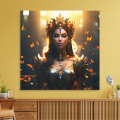 Fantasie magische kunst vrouw canvas afdruk (Insitu (Woonkamer))