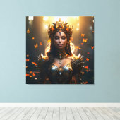 Fantasie magische kunst vrouw canvas afdruk (Insitu (Houten vloer))