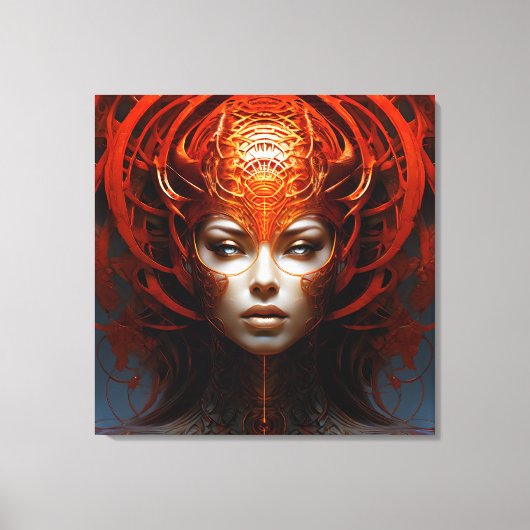 Fantasie magische kunst vrouw canvas afdruk (Voorkant)