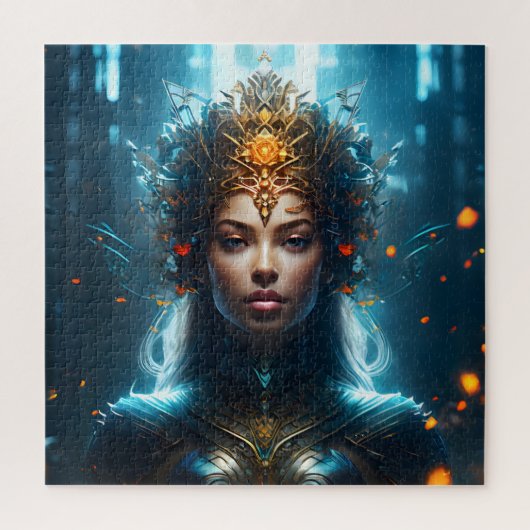 Fantasie magische kunst vrouw legpuzzel (Verticaal)