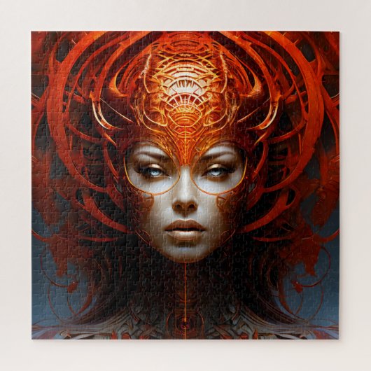 Fantasie magische kunst vrouw legpuzzel (Verticaal)
