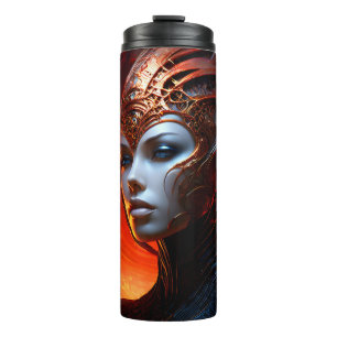 Fantasie magische kunst vrouw thermosbeker
