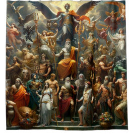 Fantasie mensen douchegordijn