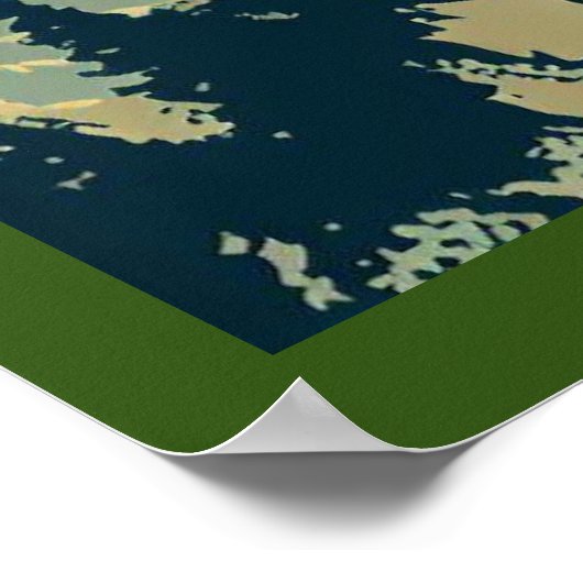 Fantasie middeleeuws kasteel - houtsnede 1 poster (Hoek)