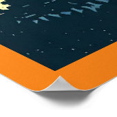 Fantasie middeleeuws kasteel - houtsnede 3 poster (Hoek)