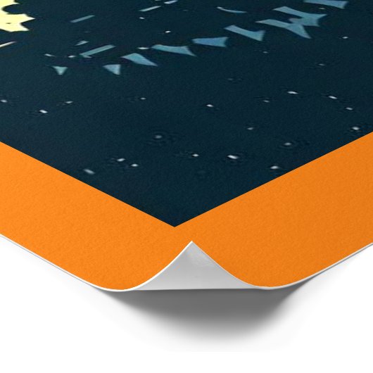 Fantasie middeleeuws kasteel - houtsnede 3 poster (Hoek)