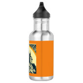 Fantasie middeleeuws kasteel - houtsnede 3 waterfles  (Rechts)