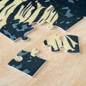 Fantasie middeleeuws kasteel - Japanse houtsnede s Legpuzzel (Zijkant)