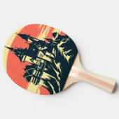 Fantasie middeleeuws kasteel - Japanse houtsnede s Tafeltennisbatje (Zijkant)