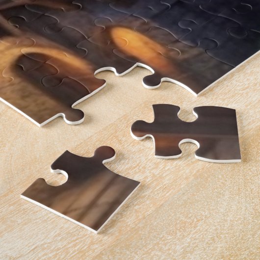 Fantasie middeleeuwse nacht legpuzzel (Zijkant)
