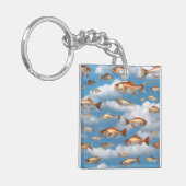 Fantasie Modern Raining Fish Sleutelhanger (Voorkant Links)