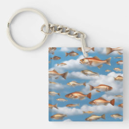 Fantasie Modern Raining Fish Sleutelhanger