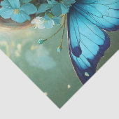 Fantasie Mooi Cyan Groen Fairy Meisje Decoupage Tissuepapier (Detail)