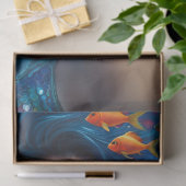 Fantasie Mooie Blauwe Zeemeermin Decoupage Tissuepapier (Geschenk)