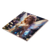 Fantasie Mooie Bloem Fairy Tegeltje (Zijkant)