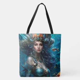 Fantasie Mooie Mermai Prinses Tote Bag