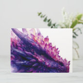 Fantasie Mystieke Amethist Crystal Dragon Beast Aankondiging (Staand voorkant)