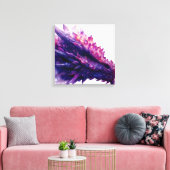 Fantasie Mystieke Amethist Crystal Dragon Beast Canvas Afdruk (Insitu (Woonkamer))