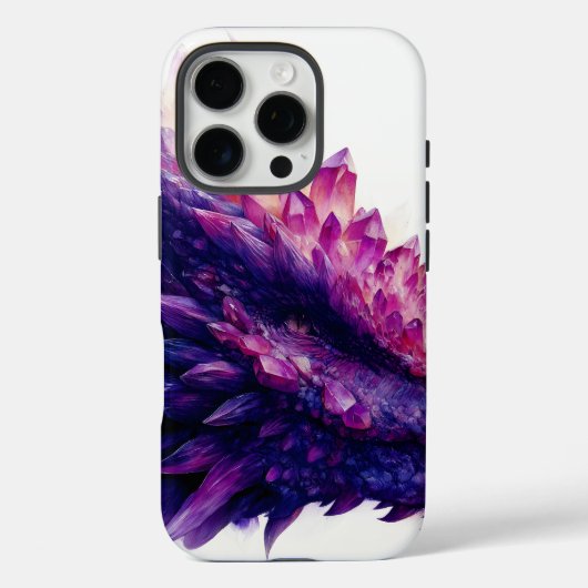 Fantasie Mystieke Amethist Crystal Dragon Beast Case-Mate iPhone Case (Achterkant)